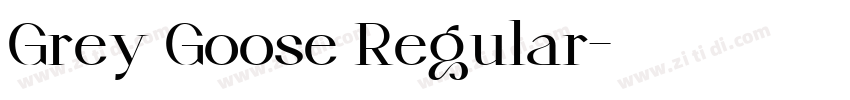 Grey Goose Regular字体转换